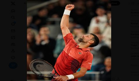 Petenis Serbia Novak Djokovic. 