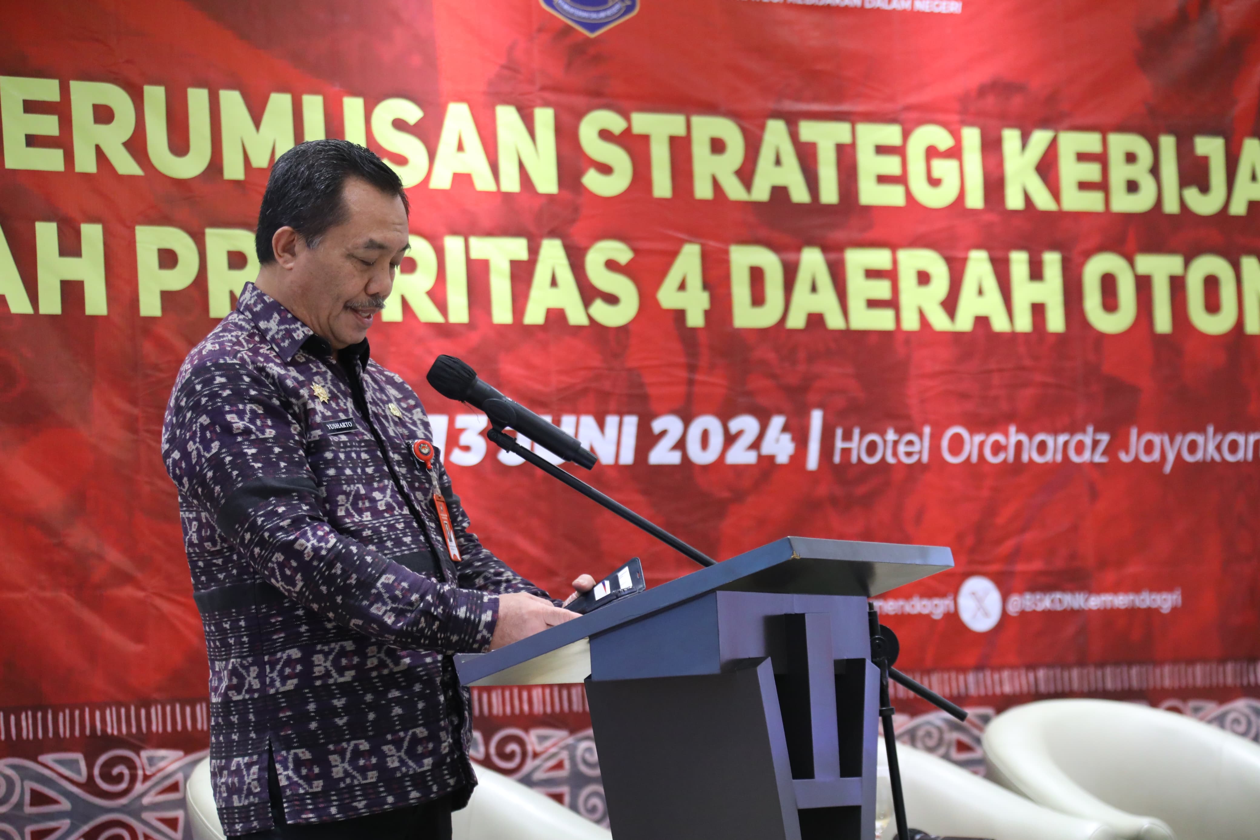 Kepala BSKDN Kemendagri Yusharto Huntoyungo