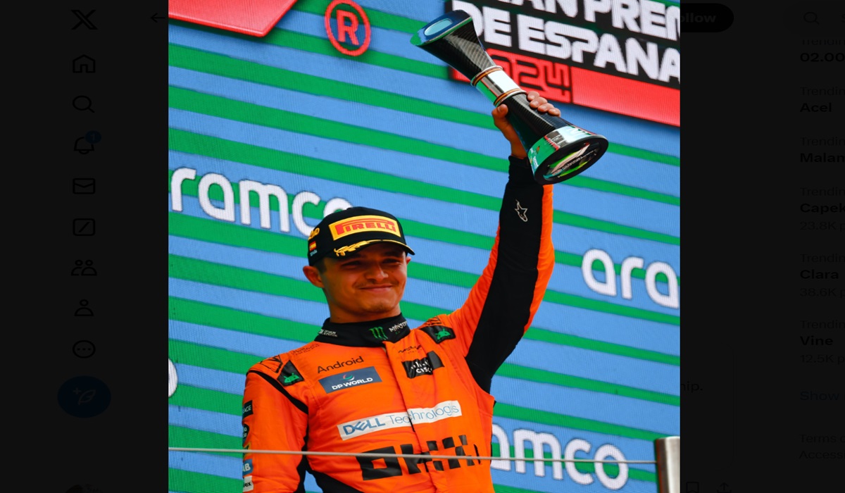 Pembalap McLaren Lando Norris