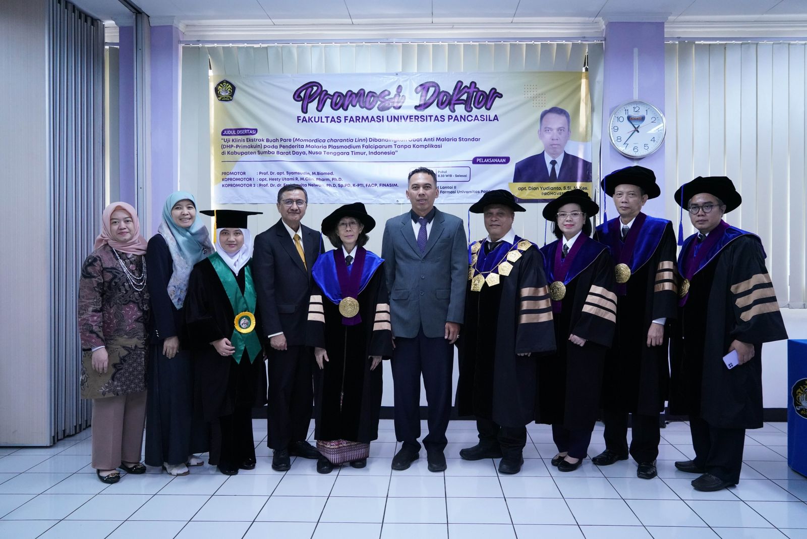 Desertasi Dian Yudianto berjudul 'Uji klinis kapsul ekstrak buah pare