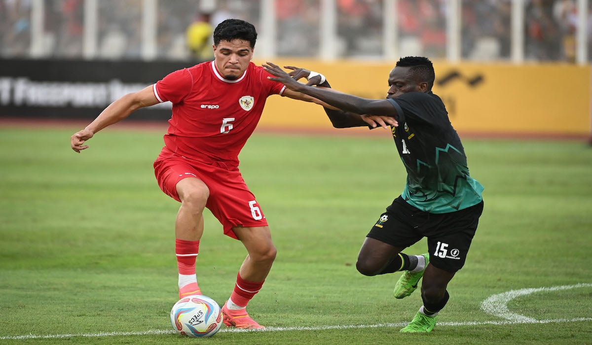 Laga persahabatan Indonesia vs Tanzania