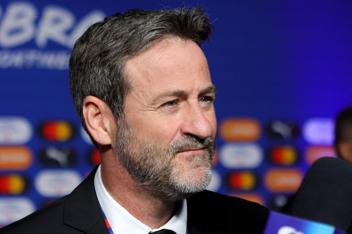 Thomas Christiansen, ketua pelatih Panama, berbicara kepada media sebelum pengundian resmi CONMEBOL Copa America 2024