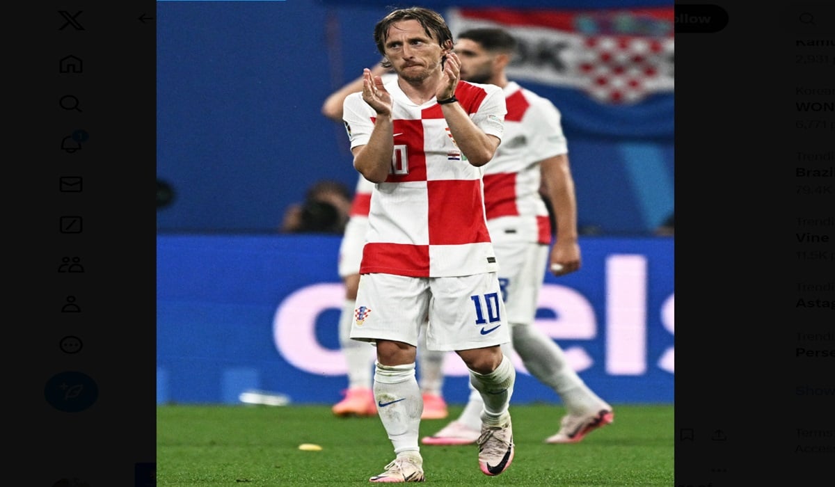 Gelandang timnas Kroasia Luka Modric