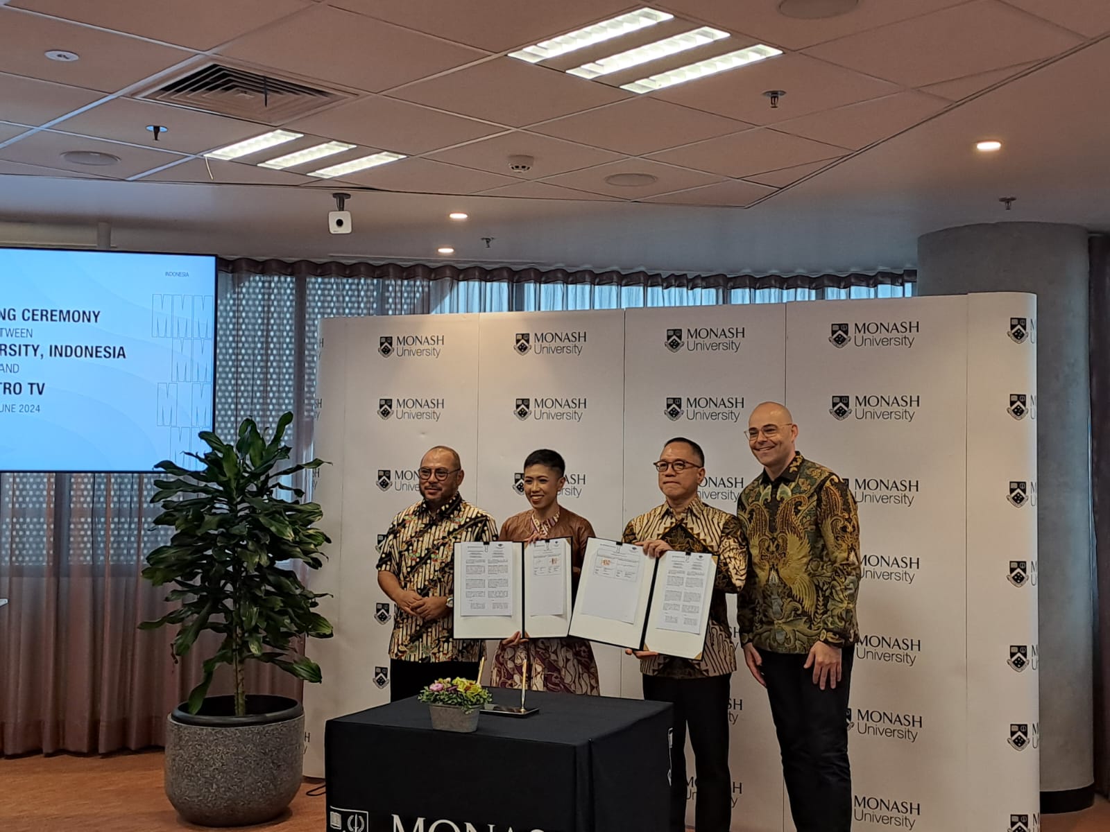 Metro TV dan Monash University, Indonesia Teken MoU di Bidang Pendidikan