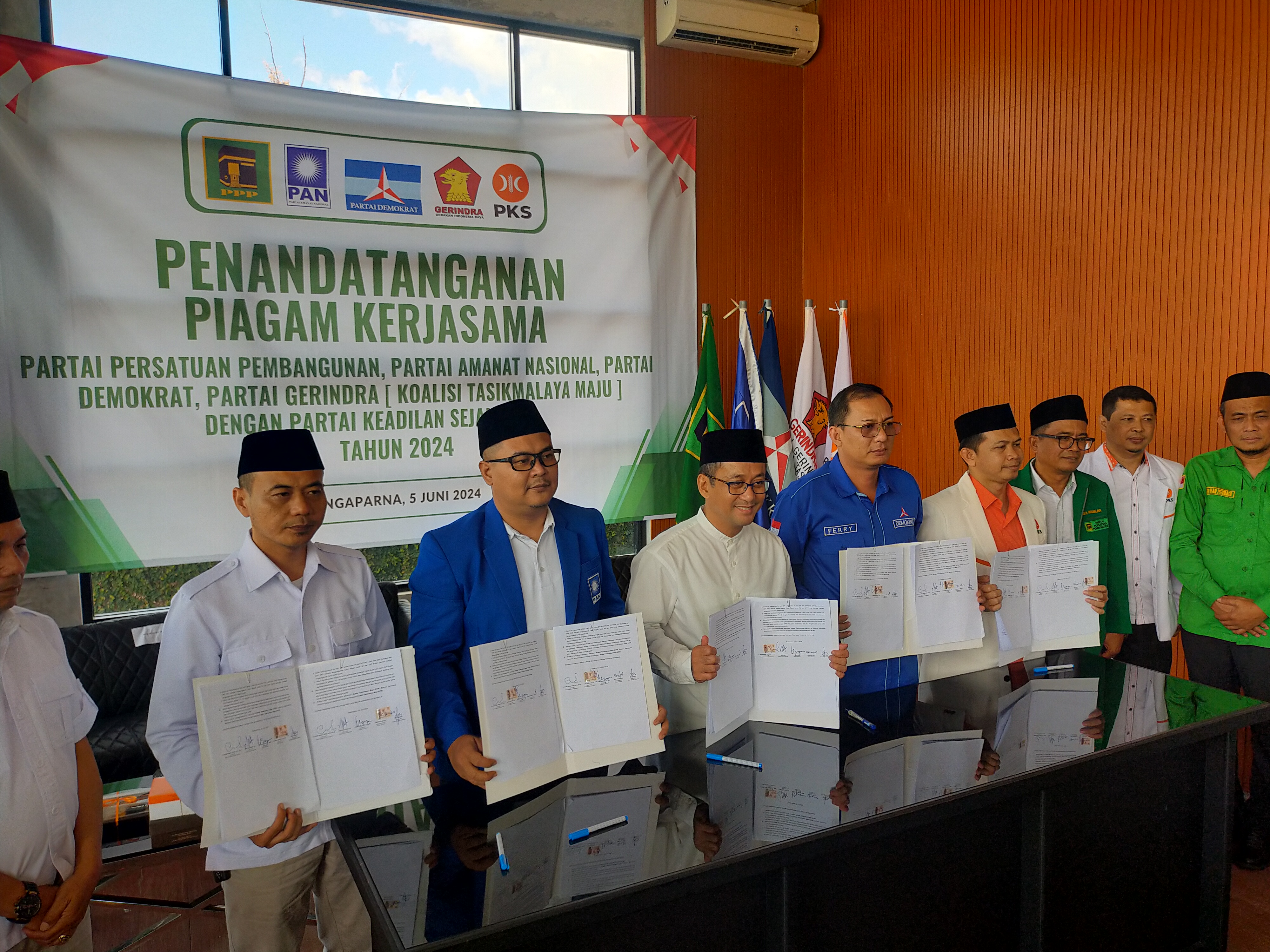 Lima partai sepakat berkoalisi dalam Pilkada Kabupaten Tasikmalaya 2024