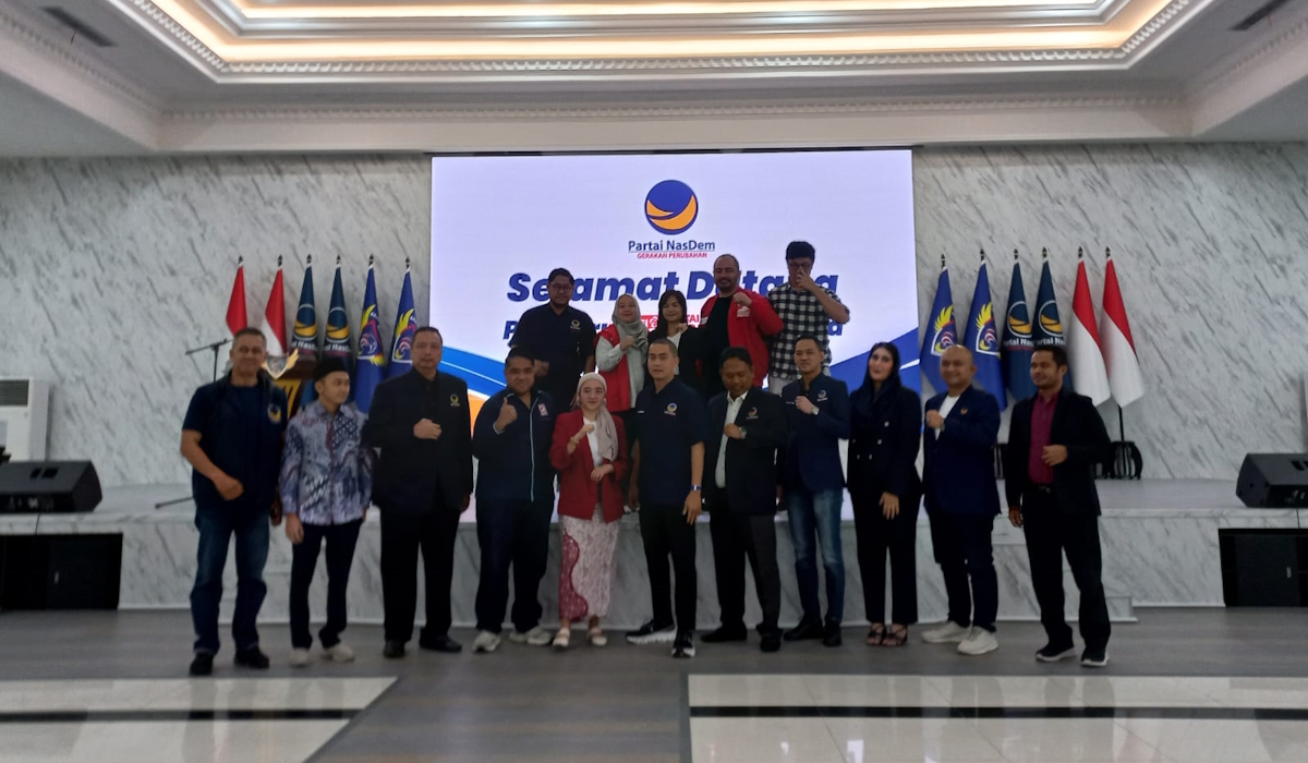 Partai Solidaritas Indonesia (PSI) Jakarta kunjungi kantor DPW Partai NasDem Jakarta