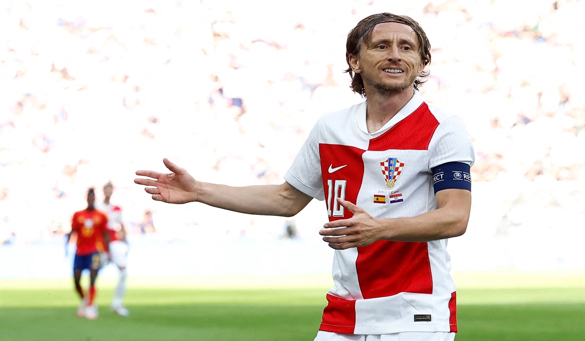 Pemain timnas Kroasia Luka Modric