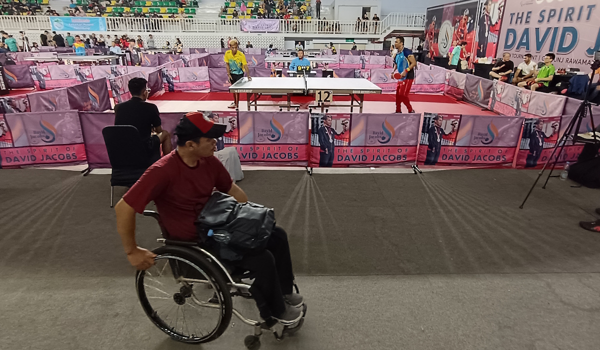 Ilustrasi: Atlet disablitas dari berbagai daerah mengikuti turnamen tenis meja di Gedung Olahraga Universitas Negeri Jakarta (UNJ) 
