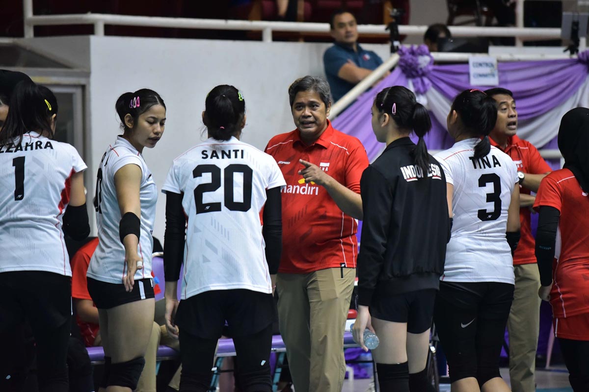 Tim voli putri Indonesia.