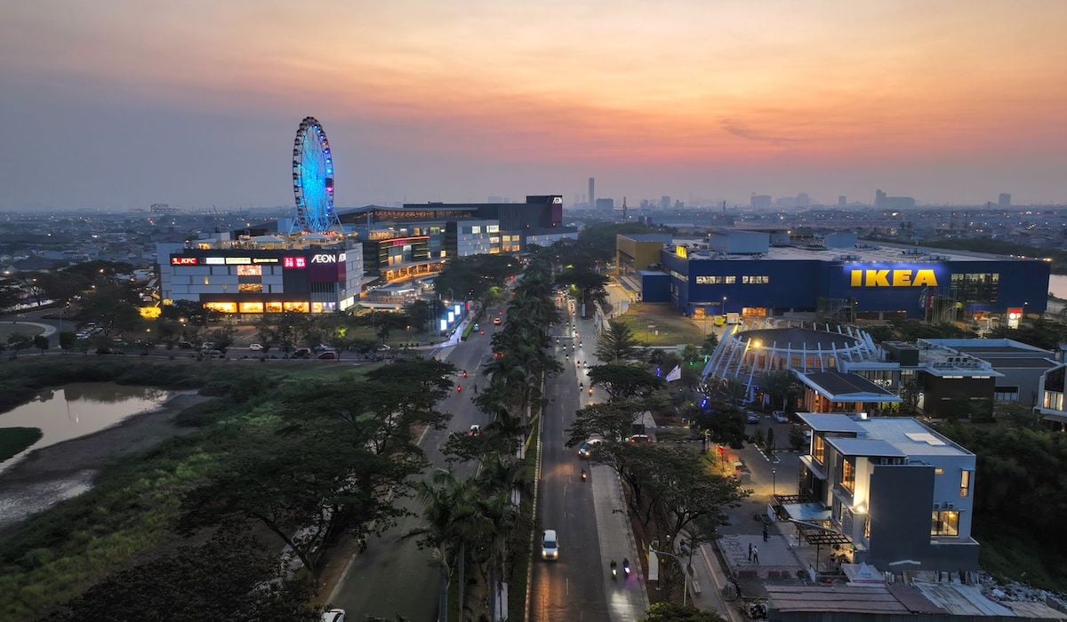 Kawasan Jakarta Garden City, Cakung, Jakarta Timur yang masih terus dikembangkan menjadi kota mandiri lengkap sejak 2007 silam.