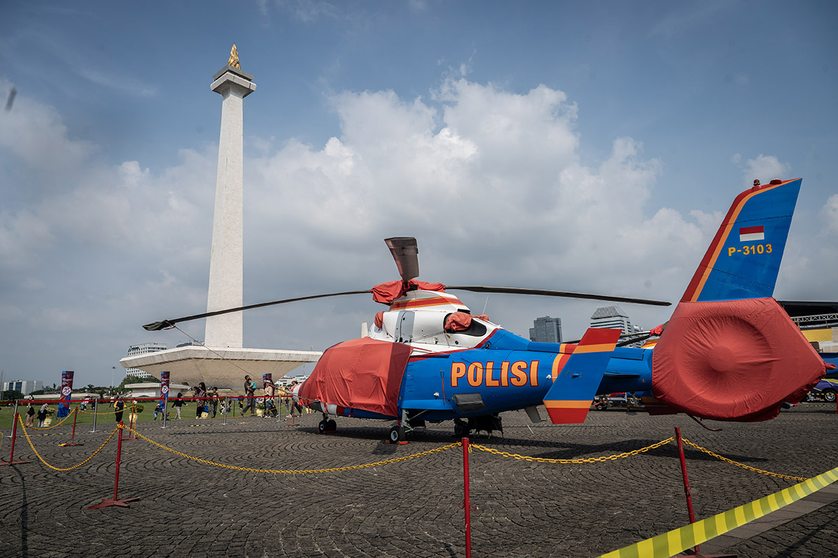 Polisi Kerahkan 2.959 Personel Amankan Pesta Rakyat di Monas saat HUT Bhayangkara