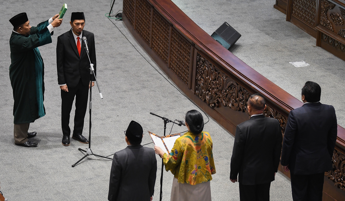 Ilustrasi: pelantikan anggota pengganti antarwaktu (PAW) DPR RI
