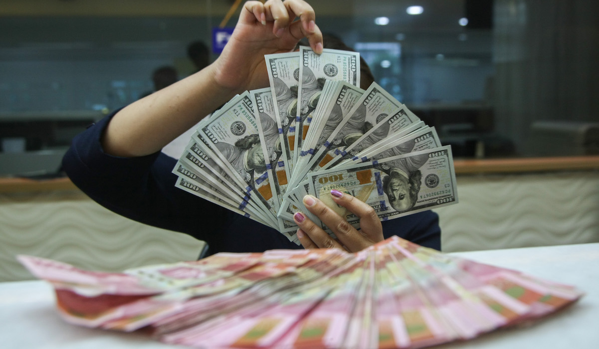 Ilustrasi pelemahan nilai tukar tupiah