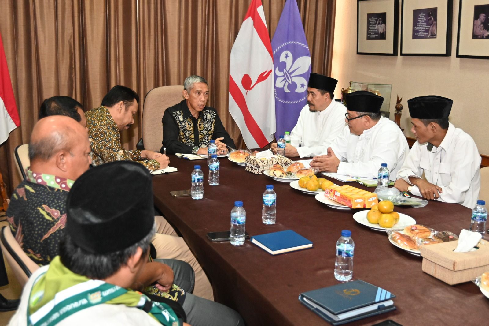 Audiensi Anggota Badan Wakaf Pondok Gontor, Prof. H. Husnan Bey Fenanie dan Sekjen Pramuka Mayjen TNI (Purn.)Dr. Bachtiar Utomo