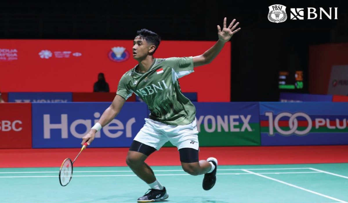 Tunggal putra Indonesia Alwi Farhan