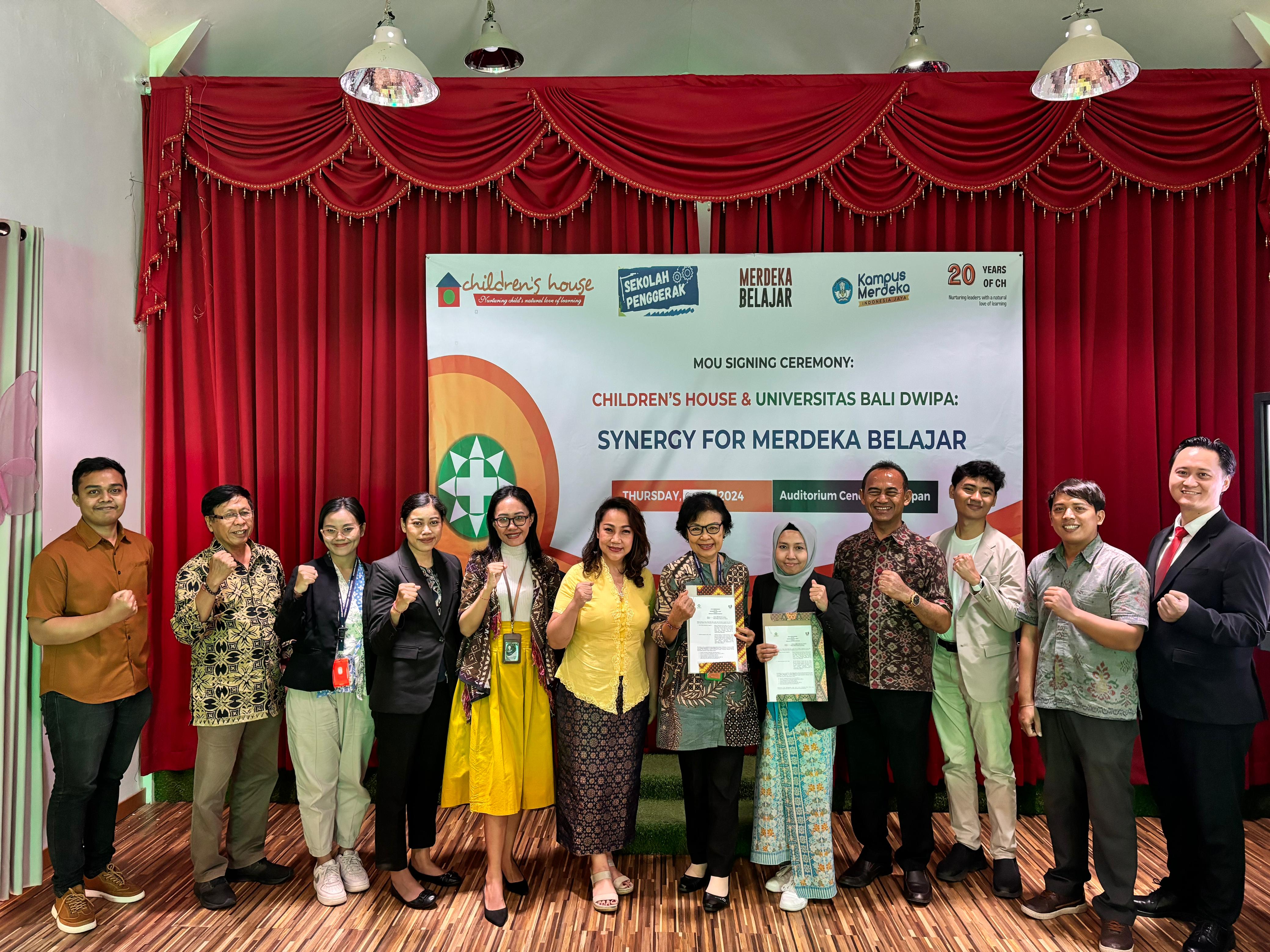 Pertemuan Sekolah Cendekia Harapan - Children's House dan Universitas Bali Dwipa 