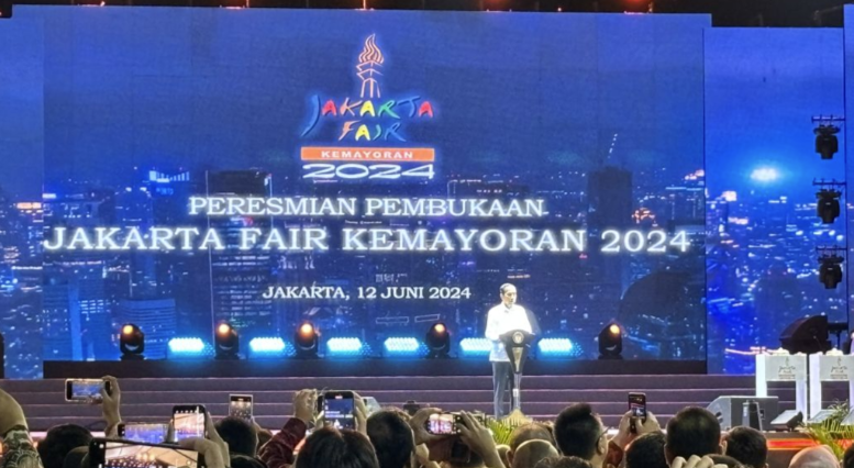 Presiden Jokowi membuka Jakarta Fair 2024