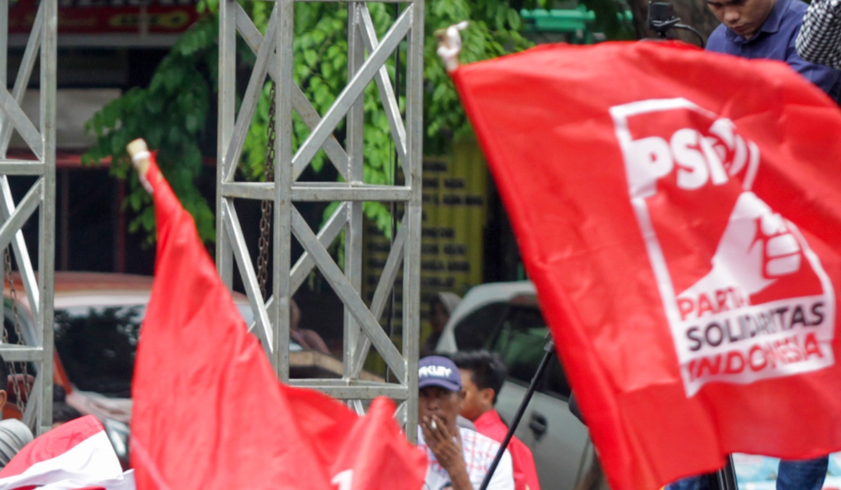 Bendera Partai Solidaritas Indonesia (PSI)