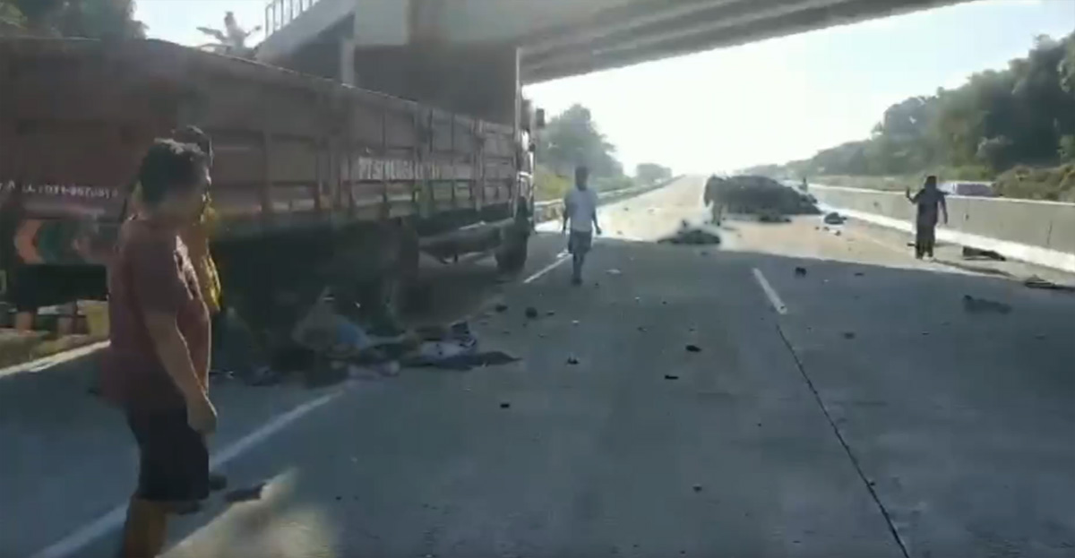 kecelakaan di ruas tol Semarang-Batang