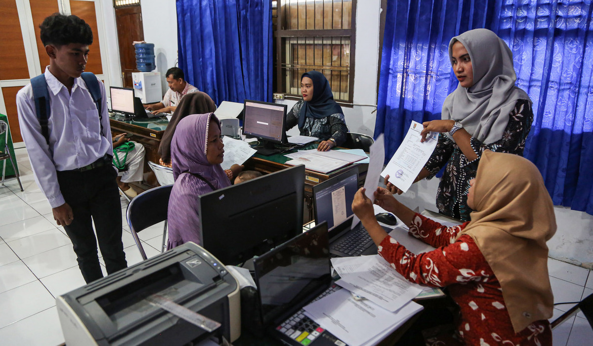 Ilustrasi proses Penerimaan Peserta Didik Baru (PPDB).