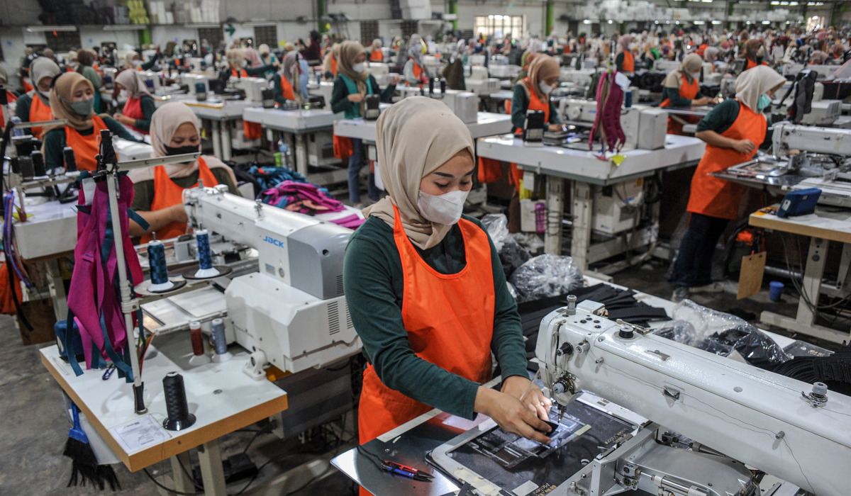 Ilustrasi, pabrik tekstil milik PT Eksonindo Multi Product Industry (EMPI) di Katapang, Kabupaten Bandung.