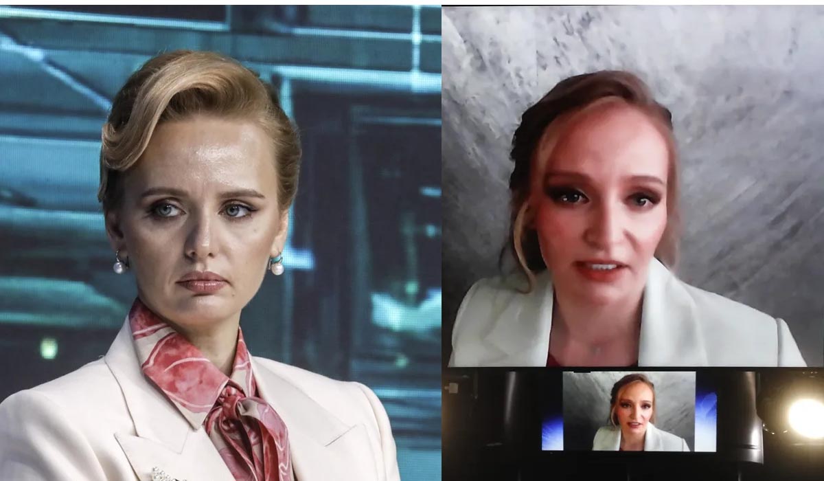 Putri Presiden Rusia, Vladimir Putin, Maria Vorontsova dan Katerina Tikhonova, muncul dalam panel di Forum Ekonomi Internasional