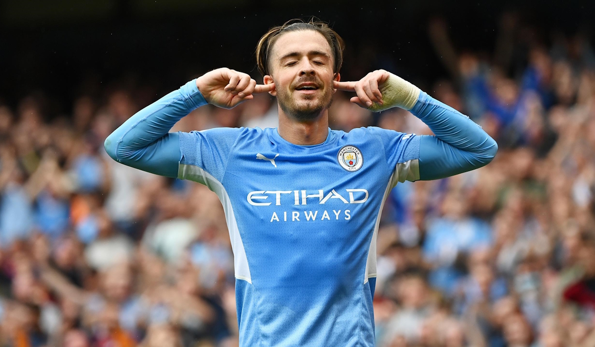 Gelandang Manchester City Jack Grealish