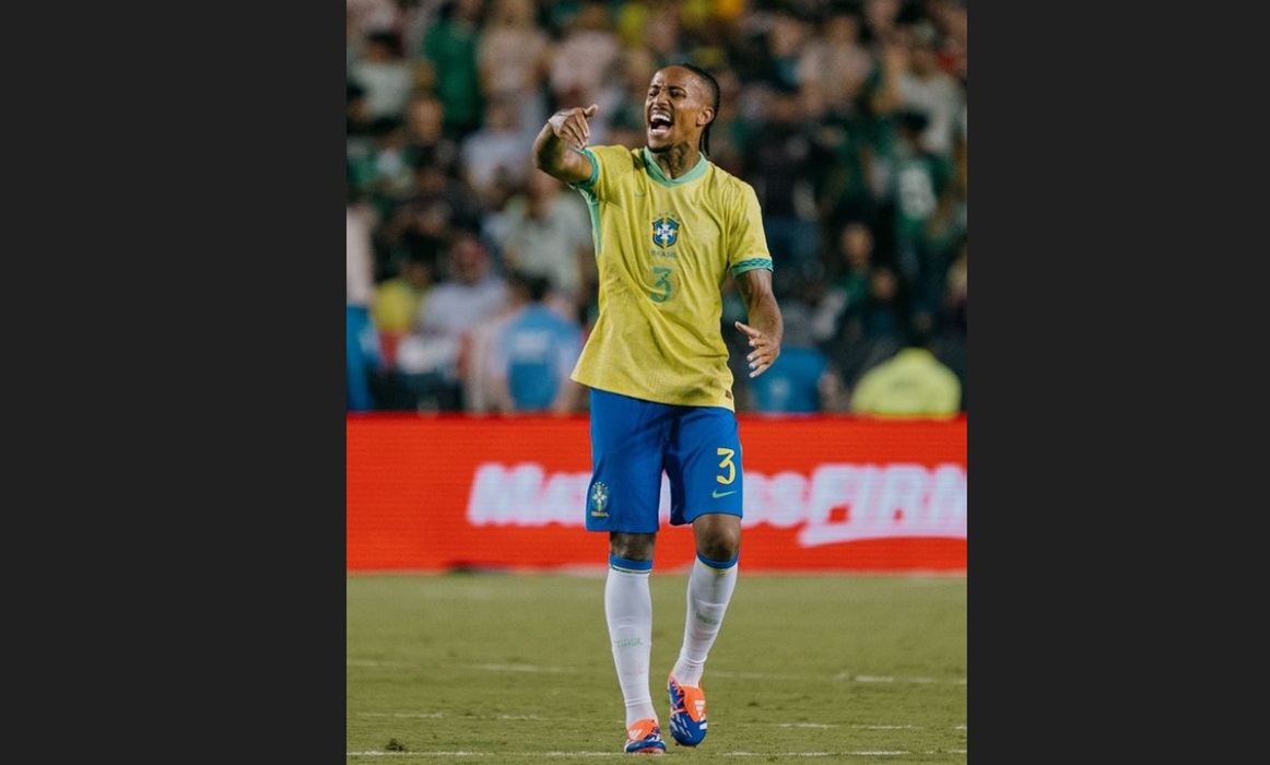 Pemain belakang timnas Brasil Eder Militao