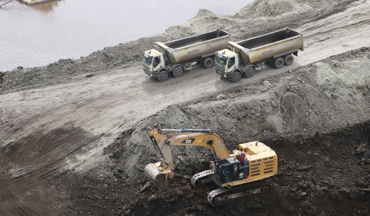 Ilustrasi area pertambangan batu bara.