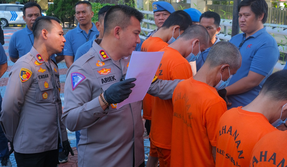 Pengungkapan kasus peredaran narkotika di Mapolres Subang, Jawa barat, 12 