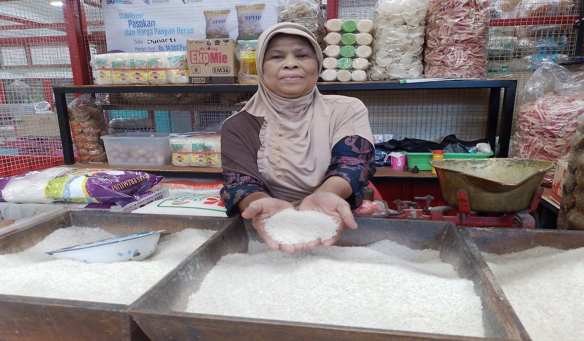 Harga Beras Turun 4,4 Persen di Tingkat Grosir hingga Eceran