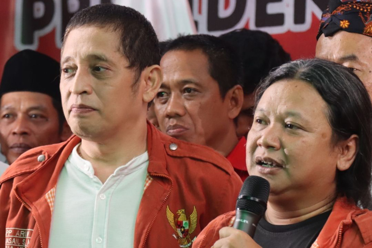 Ketua Umum ARUN Bob Hasan (kanan) dan Sekjen DPP ARUN Bungas T Fernando Duling.