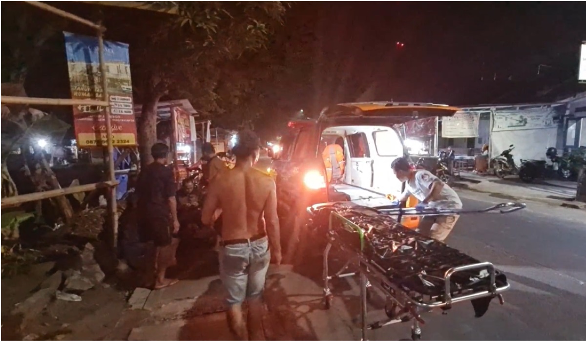 Lokasi kejadian kecelakaan di Sleman.