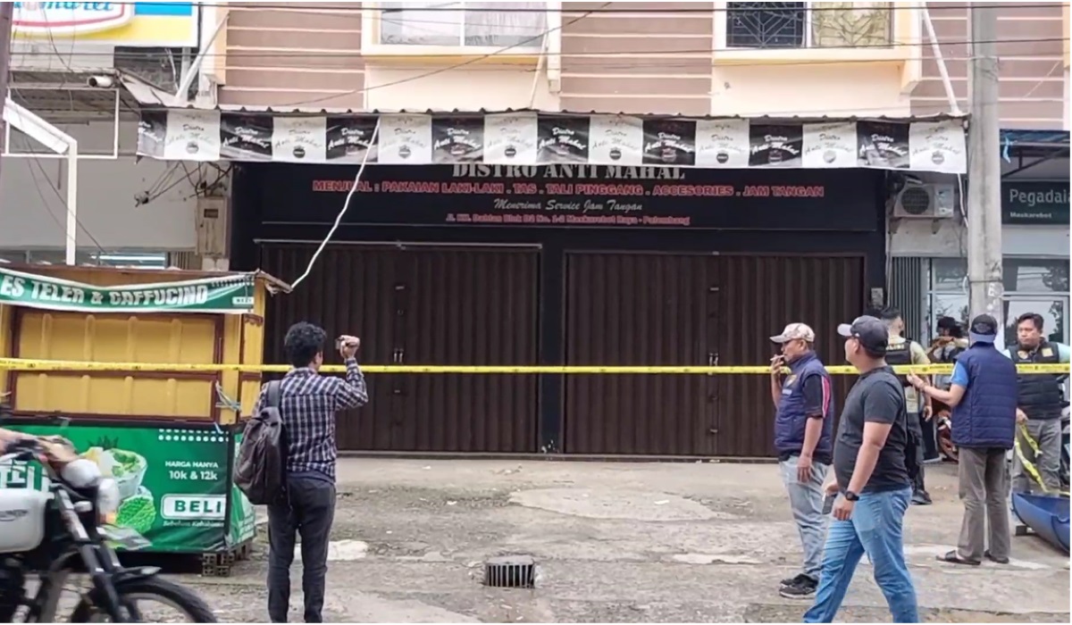 Lokasi jenazah dicor.