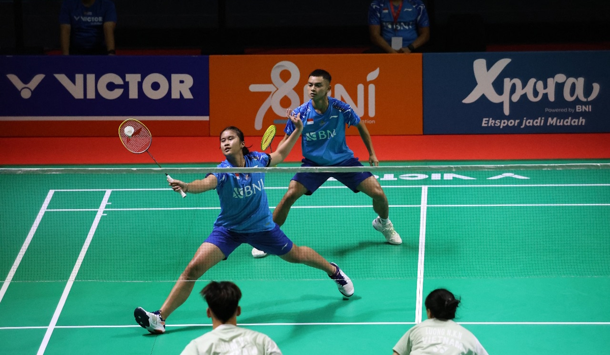 TIM bulu tangkis beregu campuran Indonesia di laga Grup C turnamen Badminton Asia Junior Championships 2024