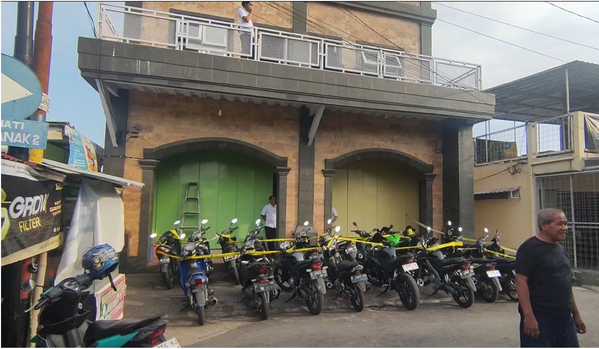 Sepeda motor yang diamankan.