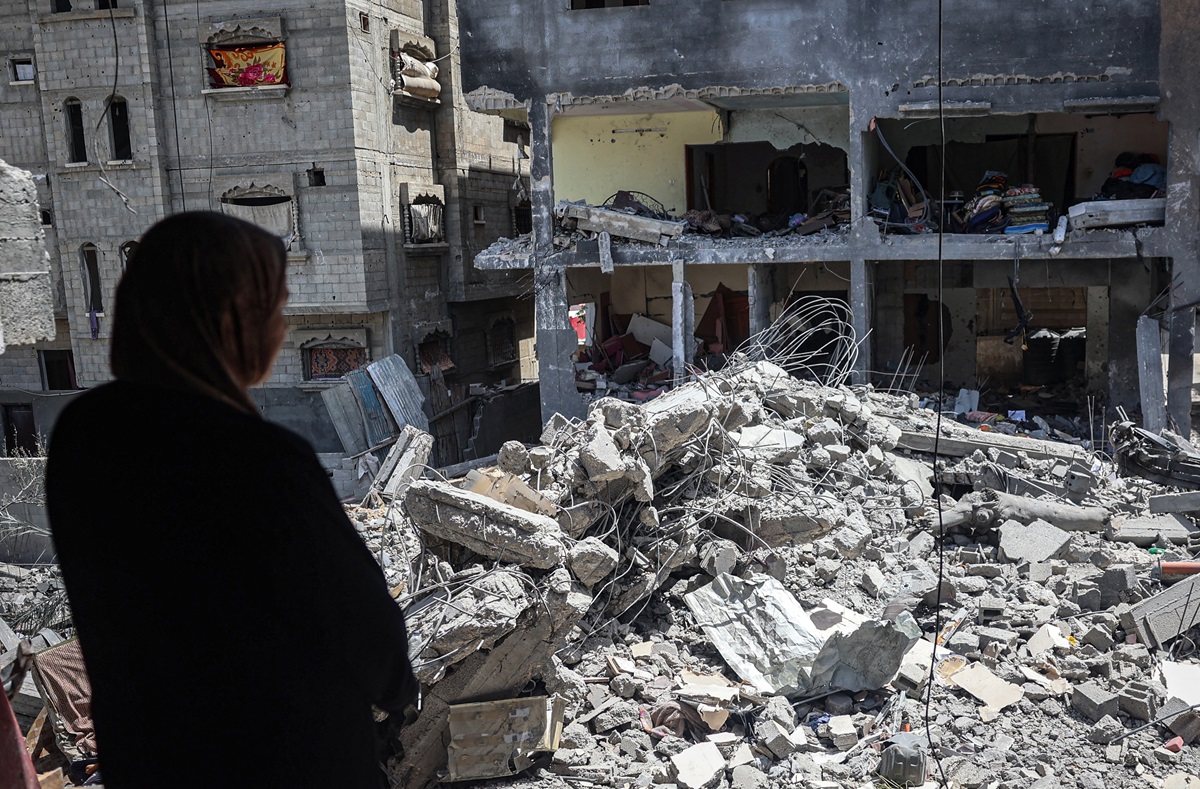 Ilustrasi -  serangan udara di kamp pengungsi Nuseirat di Gaza Tengah