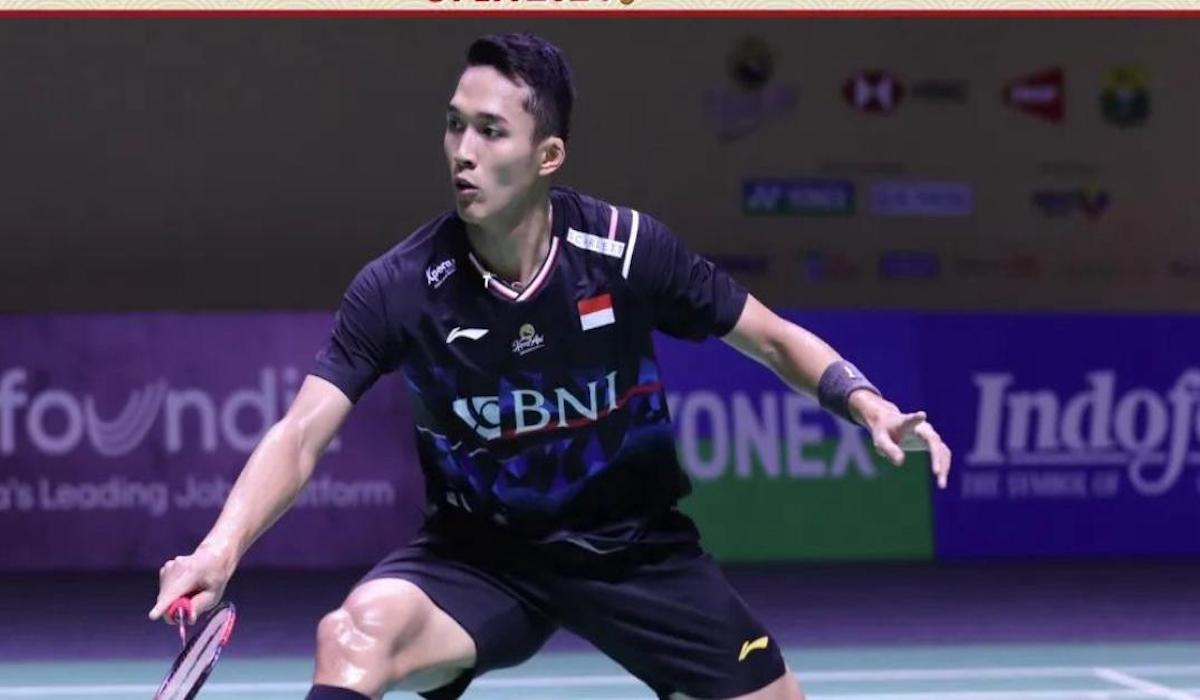 Tunggal putra Indonesia, Jonatan Christie gugur di laga Indonesia Terbuka 2024