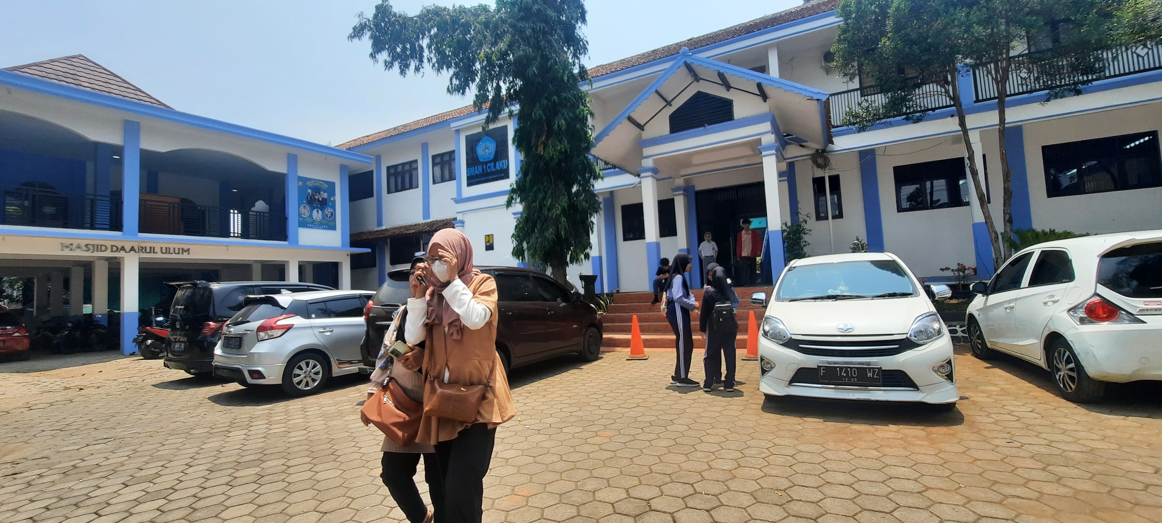 Suasana di salah satu SMA negeri di Kabupaten Cianjur.