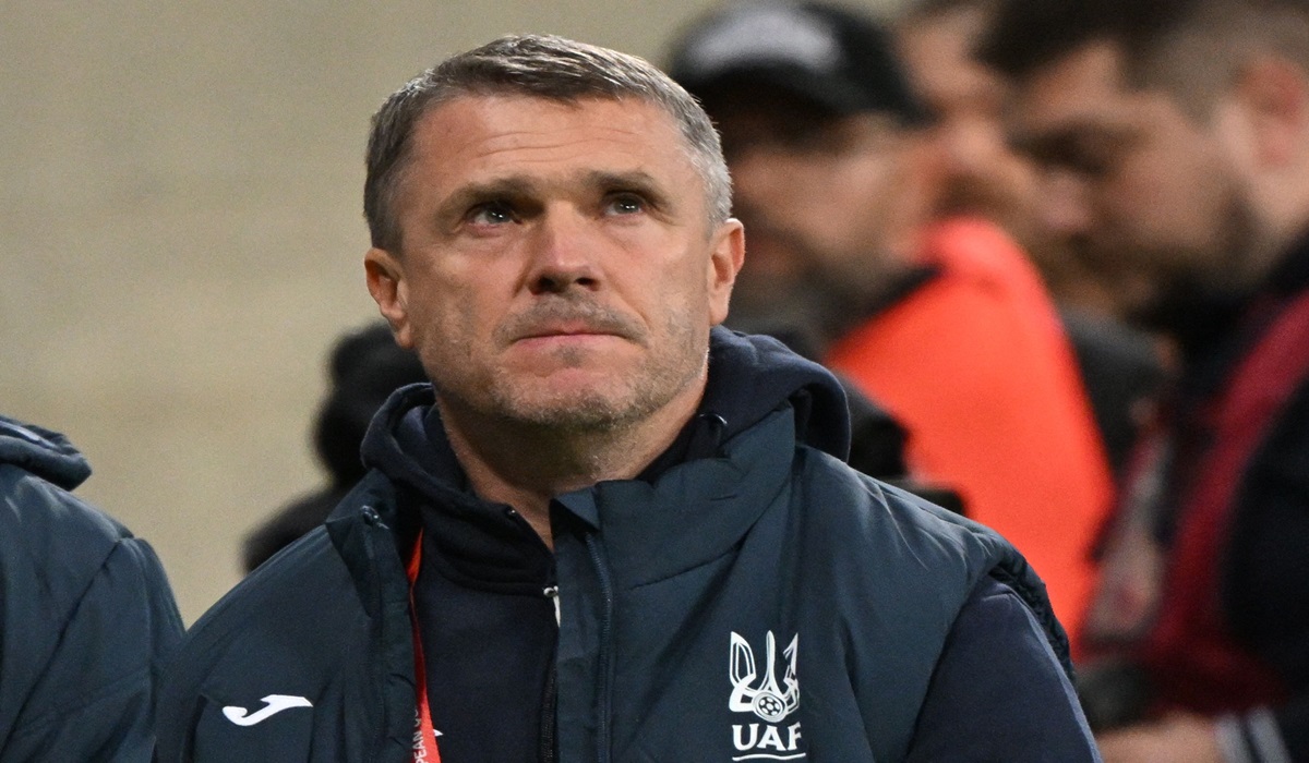 Pelatih timnas Ukraina Serhiy Rebrov