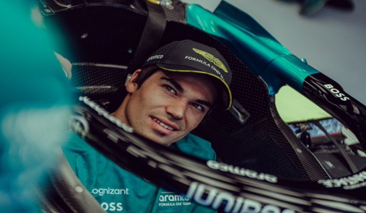 Pembalap tim Aston Martin Lance Stroll