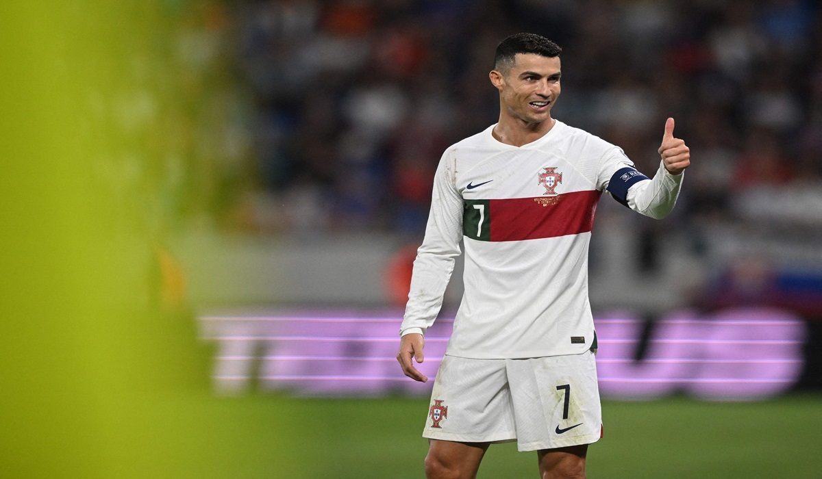 Penyerang timnas Portugal Cristiano Ronaldo