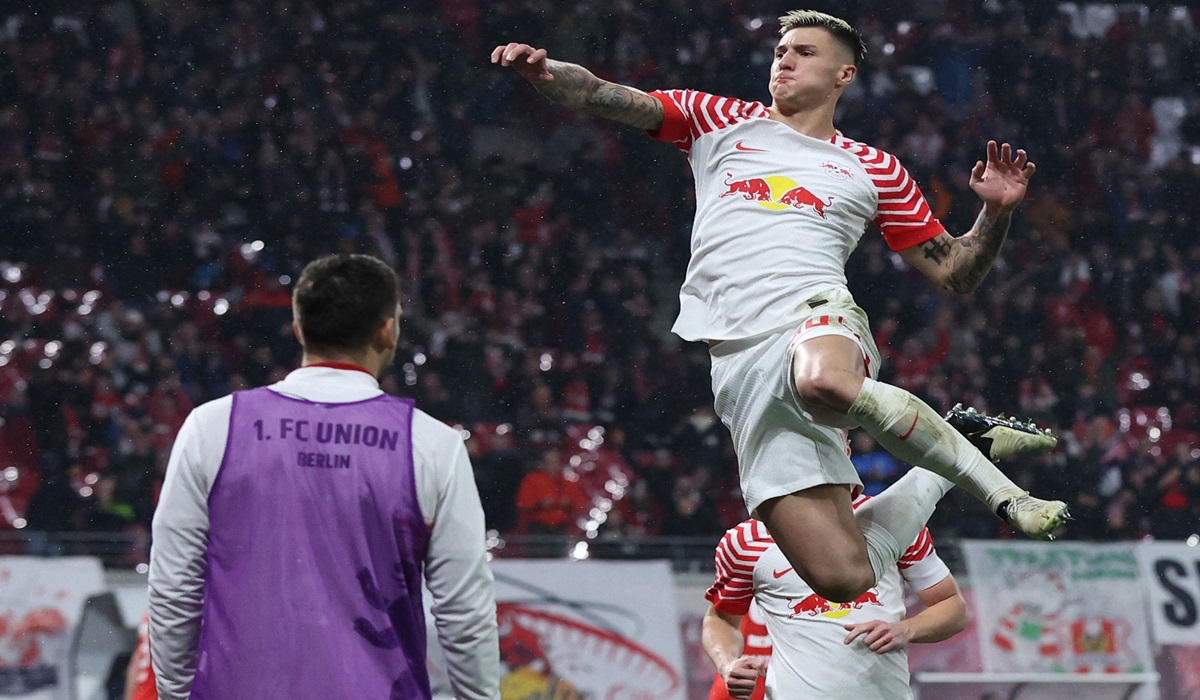 Penyerang RB Leipzig Benjamin Sesko