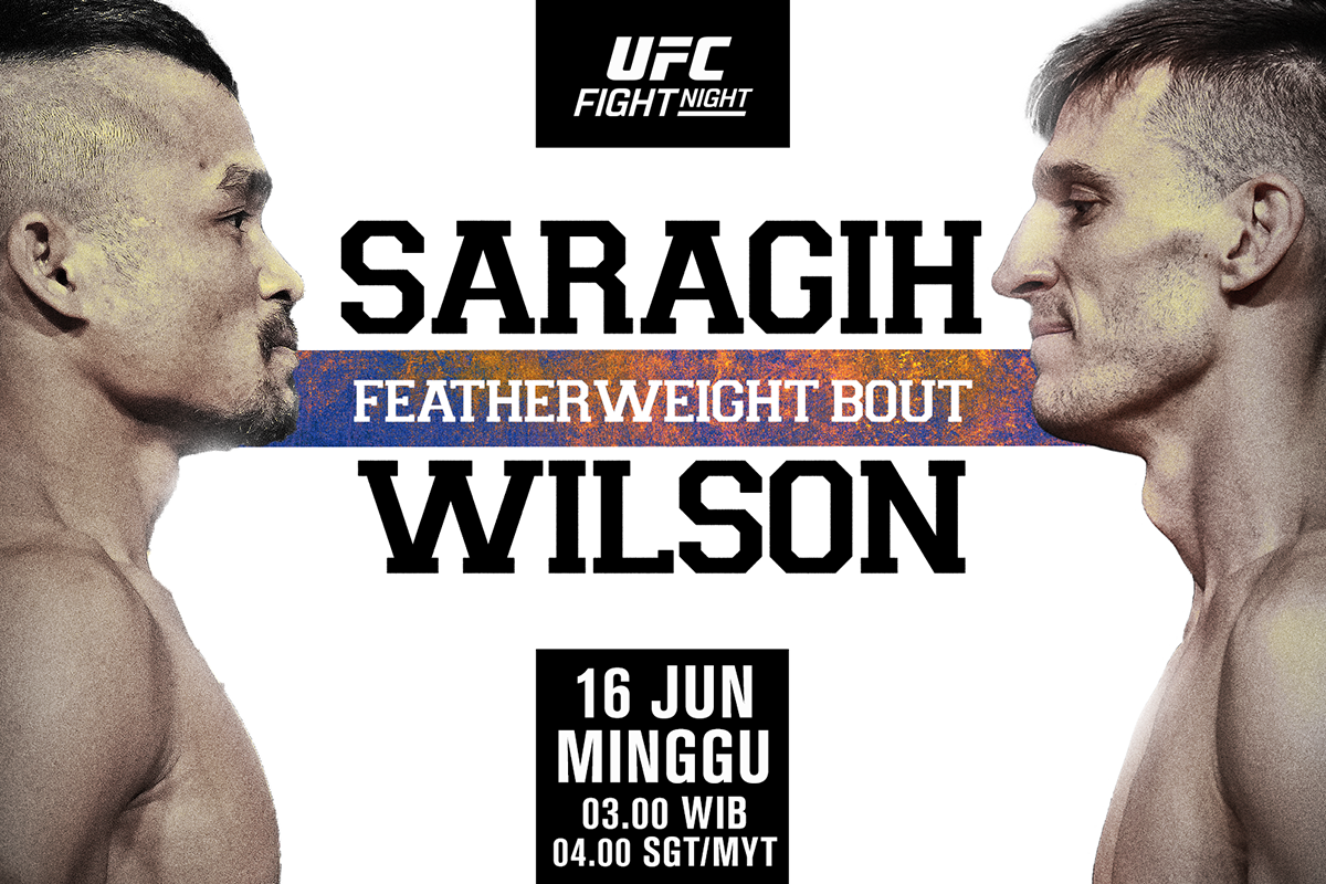 Jeka Saragih (kiri) akan melawan Westin Wilson di UFC Fight Night.