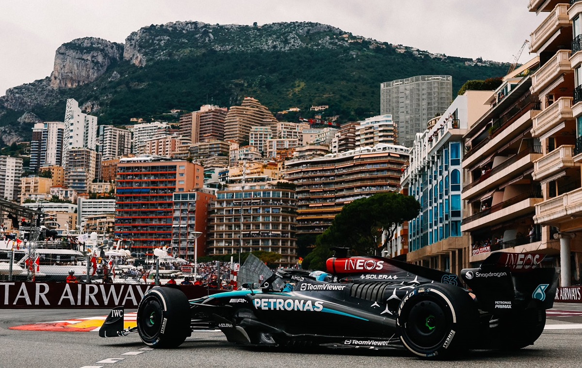 Ilustrasi - pembalap George Russell