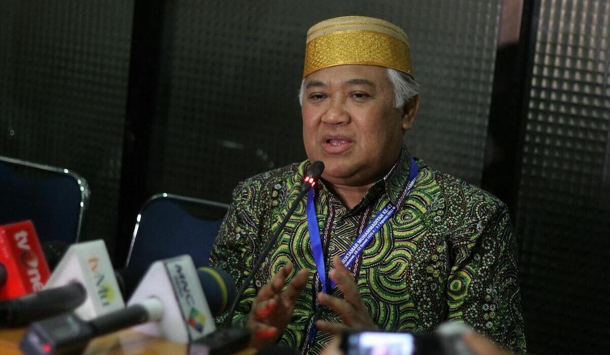 MANTAN ketua umum PP Muhammadiyah Din Syamsuddin.