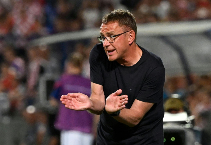 Pelatih timnas Austria Ralf Rangnick. 