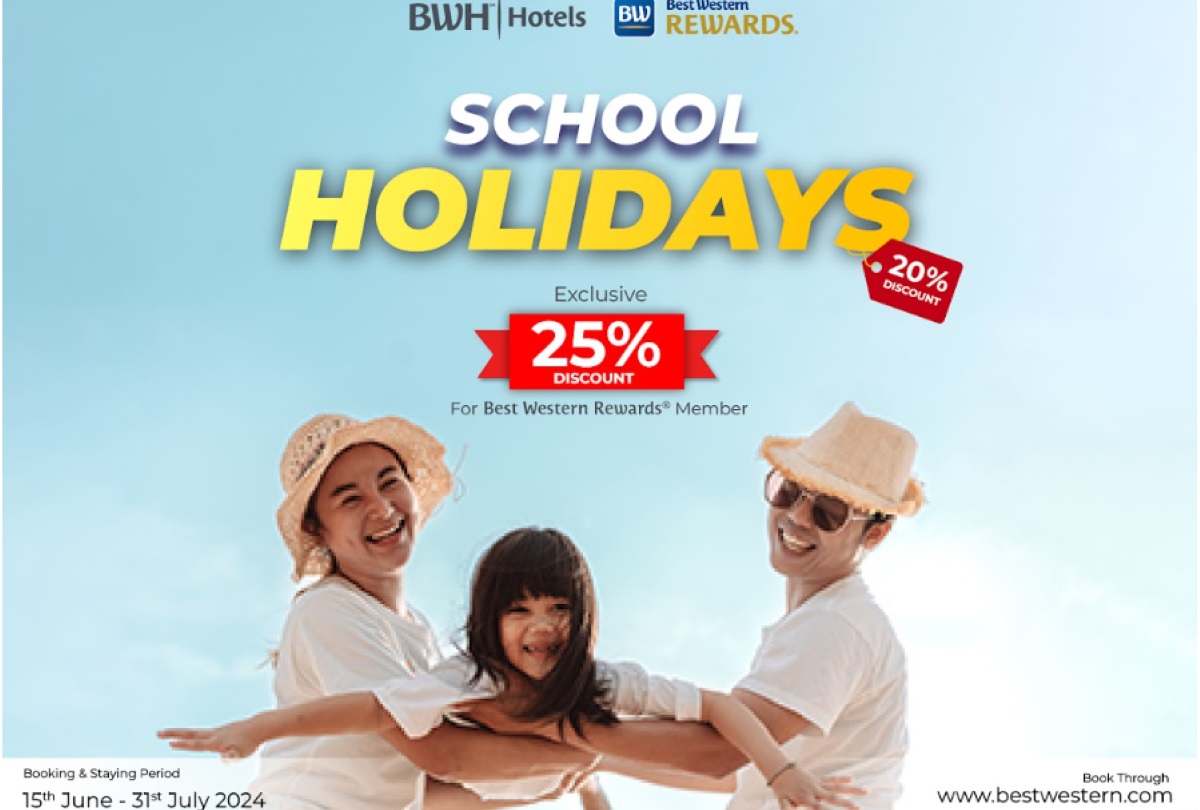 Manajemen Best Western Hotels & Resorts Indonesia dengan senang hati mengumumkan promo liburan sekolah khusus.
