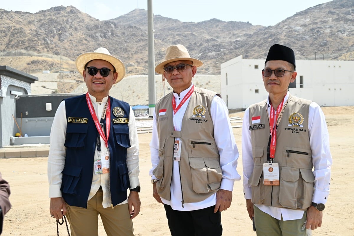 Timwas DPR berkesempatan melihat kondisi lalu lintas Armuzna yang sudah steril dan mendapatkan penjagaan ketat dari kepolisan jelang puncak 