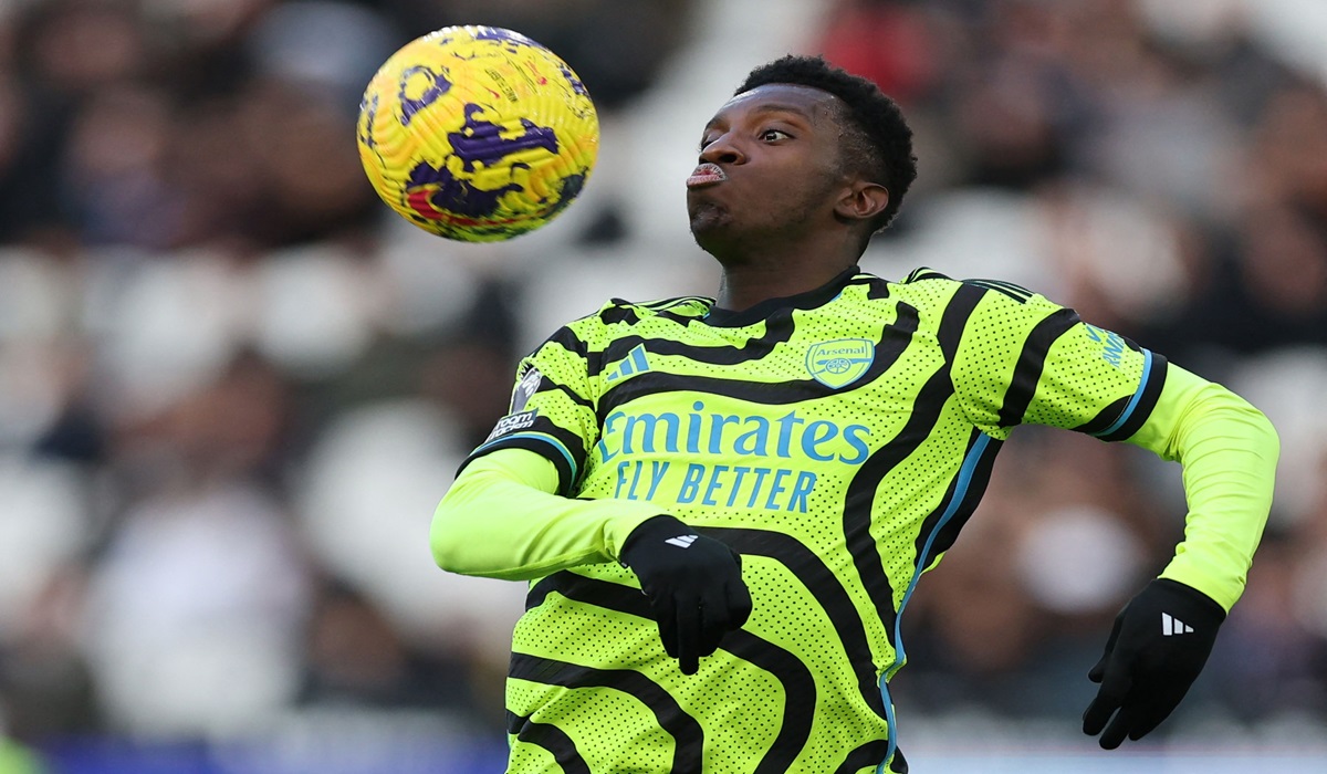Penyerang Arsenal Eddie Nketiah